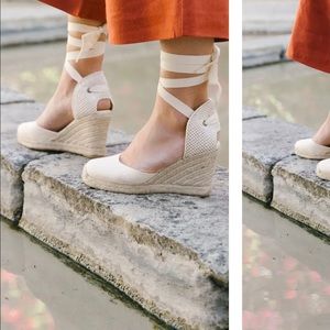Soludos Wedge Lace-Up Espadrille Sandal